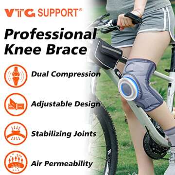 VTG SUPPORT Knee Brace for Pain Relief & Joint Support