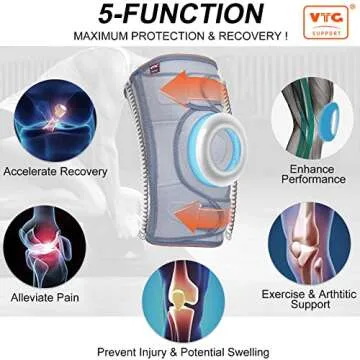 VTG SUPPORT Knee Brace for Pain Relief & Joint Support