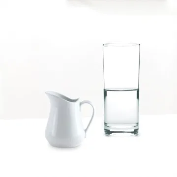HIC Kitchen Fine Porcelain Creamer Pitcher with Handle