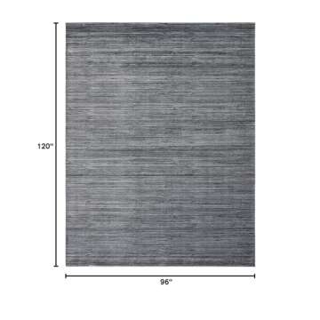 SAFAVIEH Vision Collection Area Rug - 8' x 10', Grey, Modern Ombre Tonal Chic Design, Non-Shedding &...