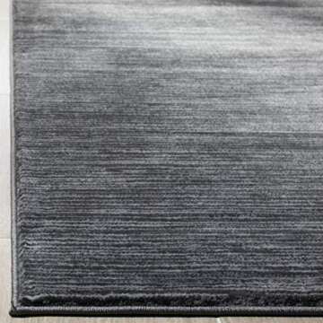 SAFAVIEH Vision Collection Area Rug - 8' x 10', Grey, Modern Ombre Tonal Chic Design, Non-Shedding & Easy Care, Ideal for High Traffic Areas in Living Room, Bedroom (VSN606D)