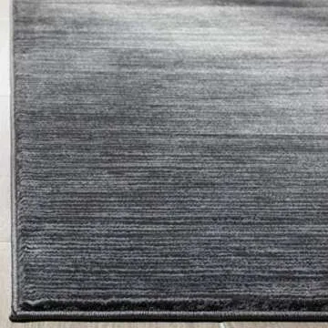 SAFAVIEH Vision Collection Area Rug - 8' x 10', Grey, Modern Ombre Tonal Chic Design, Non-Shedding & Easy Care, Ideal for High Traffic Areas in Living Room, Bedroom (VSN606D)