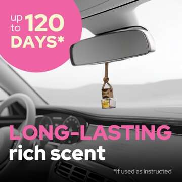 Vilicci Car Air Freshener, Champagne & Soirees Scent Perfume for a Refreshing Drive, Car Air Freshener, Eliminates Unpleasant Home and Car Smells, 1 Bottle of Car Fragrance Air Freshener