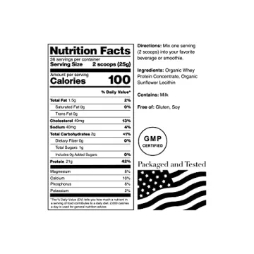 Premium Unflavored Organic Whey Protein – Clean Protein