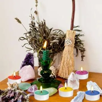 Assorted Colors Tea Lights Candle Bulk - 5 Colors - 4 Hours Unscented Smokeless Votive Candles for Anniversaries Shabbat Valentine's Day - 50 Pack