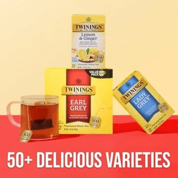 Twinings Earl Grey Black Tea 100 Bags with Citrus Flavor