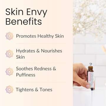 Vitality Extracts Skin Envy - Face Moisturizer Serum, Coconut Oil, Collagen, Vitamin E, Vegan, Frankincense Essential Care, Sandalwood Soothing, Clarifying, Skin Health