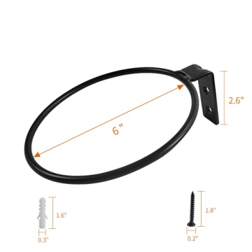 Heavy Duty Iron Plant Hangers Outdoor 6 Pack Rustproof