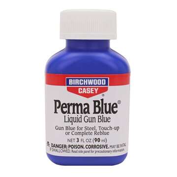 Birchwood Casey Perma Blue Gun Blue Bottle with Patches & Swabs - Ideal for Restoration and Maintena...