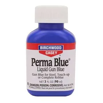 Birchwood Casey Perma Blue Gun Blue Bottle with Patches & Swabs - Ideal for Restoration and Maintena...
