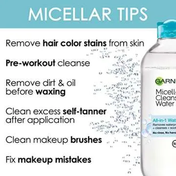 Garnier Micellar Cleansing Water, Waterproof Makeup Remover 3 Pack