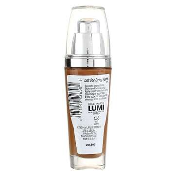 L’Oréal Paris True Match Lumi Healthy Luminous Makeup, C6 Soft Sable, 1 fl; oz.