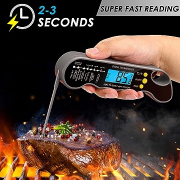 Ultra Fast Digital Meat Thermometer for Perfect Cooking