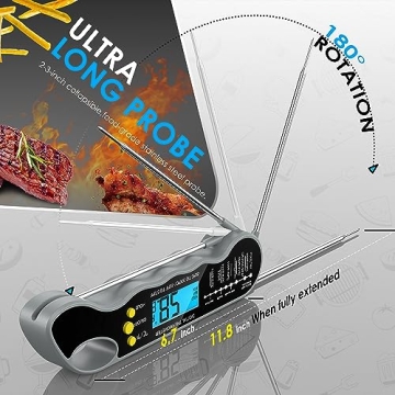 Ultra Fast Digital Meat Thermometer for Perfect Cooking