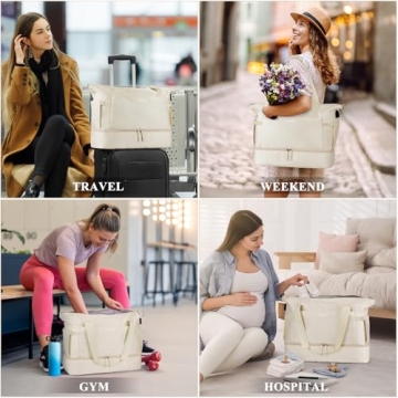 ETRONIK Women's Gym Bag with Compartment & USB