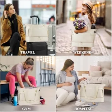 ETRONIK Women's Gym Bag with Compartment & USB