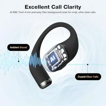 BlitzRock CT3 Pro Open Ear Headphones with EQ and AI Sound