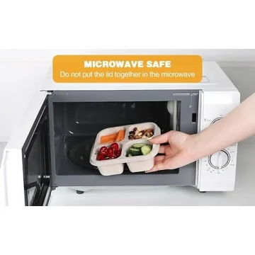 1PC Snack Containers, Divided Bento Lunch Snack Box with Transparent Lids, Reusable Meal Snack Containers for Adults, BPA Free, 4 Compartment Food Storage Containers for People Work Travel, Green