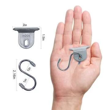 AWNLUX RV Awning Hooks for Lights Camping Awning Accessory Hangers S Shaped Hooks Set Rv Party Light...