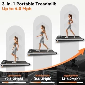 Fithrill Compact Under Desk Treadmill for Home Office