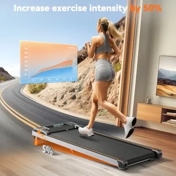 Fithrill Compact Under Desk Treadmill for Home Office