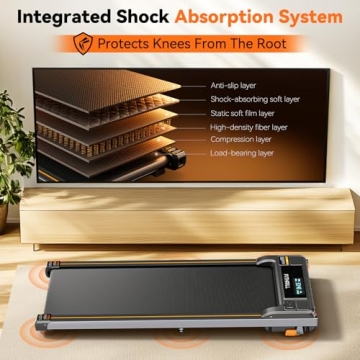 Fithrill Compact Under Desk Treadmill for Home Office