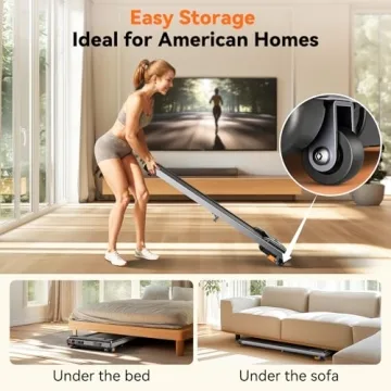 Fithrill Compact Under Desk Treadmill for Home Office