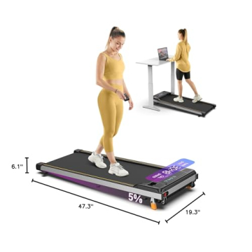 Fithrill Compact Under Desk Treadmill for Home Office