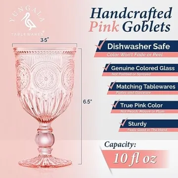 Yungala Pink Glassware Bundle - Perfect for Any Occasion