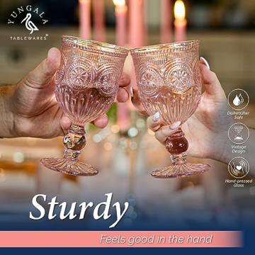 Yungala Pink Glassware Bundle - Perfect for Any Occasion