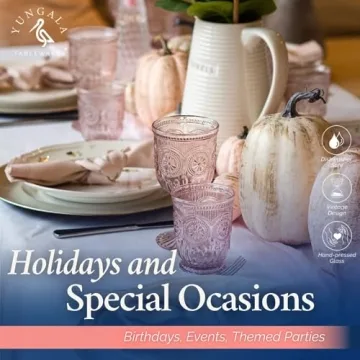Yungala Pink Glassware Bundle - Perfect for Any Occasion