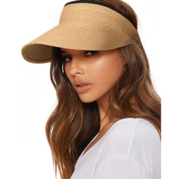 FURTALK Women's Sun Visor Hat - Packable, Stylish & UV Protection
