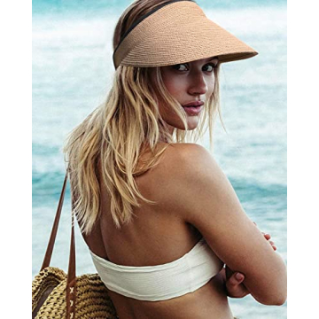 FURTALK Women's Packable Sun Visor Hat with UPF 80+