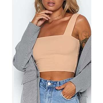 MISSACTIVER Women Summer Crop Top Stylish Comfort Wear