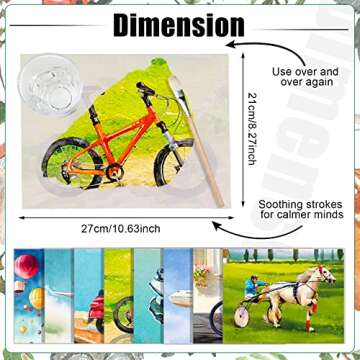 20 Pcs Dementia Products for Elderly Reusable Water Painting Toys with 1 Painting Brush Dementia Act...