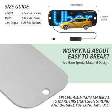 Loochica LED Light Sign for Cars - Bright & Durable