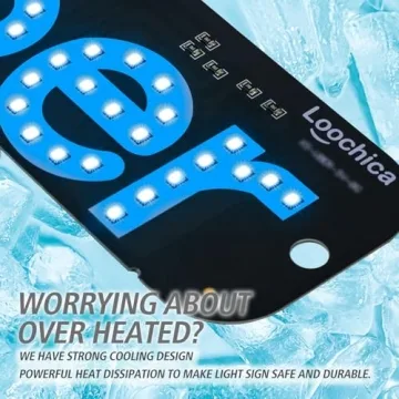 Loochica LED Light Sign for Cars - Bright & Durable