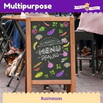 CHALKY CROWN Bold Liquid Chalk Markers - Safe & Versatile