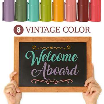 CHALKY CROWN Bold Liquid Chalk Markers - Safe & Versatile