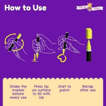 CHALKY CROWN Bold Liquid Chalk Markers - Safe & Versatile