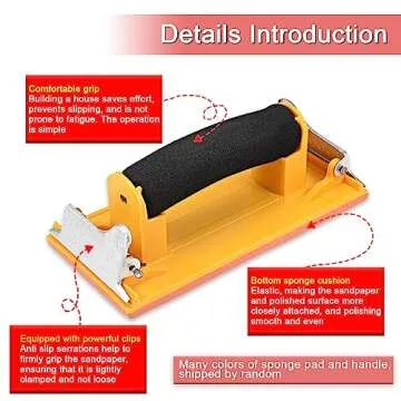 Hubaow Hand Sander - Ergonomic and Durable Sandpaper Holder