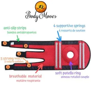 BodyMoves Kid's Knee Brace Plus Ice Pack for Active Kids