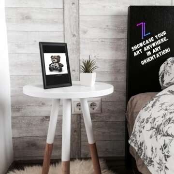 Leizah Frame Digital Art Display- for NFTs, Digital Art and All Modern Art - Advanced HD Display, Blockchain Wallet Compatibility, Leizah App, Ethereum, Polygon, Arbitrum, Solana & More