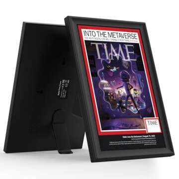 Leizah Frame Digital Art Display- for NFTs, Digital Art and All Modern Art - Advanced HD Display, Blockchain Wallet Compatibility, Leizah App, Ethereum, Polygon, Arbitrum, Solana & More