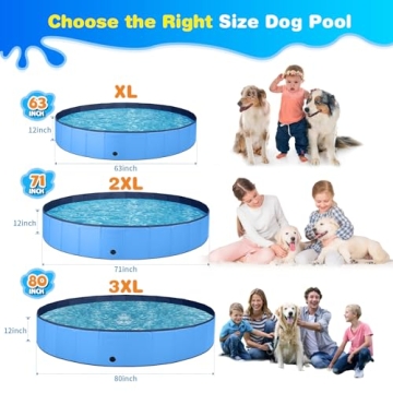 Durable Jecoo Dog Pool - Perfect for Dogs and Kids