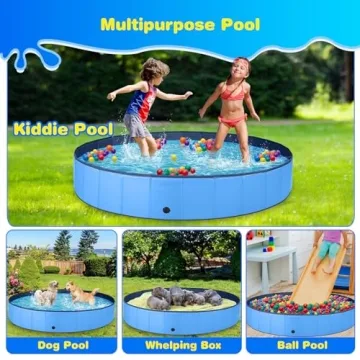 Durable Jecoo Dog Pool - Perfect for Dogs and Kids