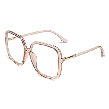 bullabulling Retro Square Reading Glasses For Women Blue Light Blocking Oversized Eyeglass Frames La...