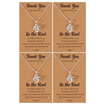 Elegant Bridesmaid Gifts: 2-8 Pcs Necklace Sets for Weddings