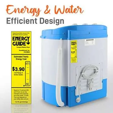 Pyle Portable 2-in-1 Washing Machine&Spin-Dryer-Convenient Top-Loading Easy Access,Energy&Water Efficient Design,Ideal for Smaller Loads-No Special Parts or Plumbing Required-2 FT Drainage Hose