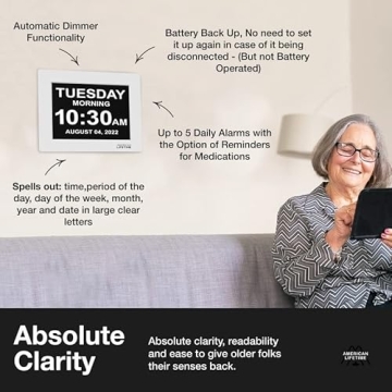 Auto-Dimming Digital Clock for Seniors with Dementia